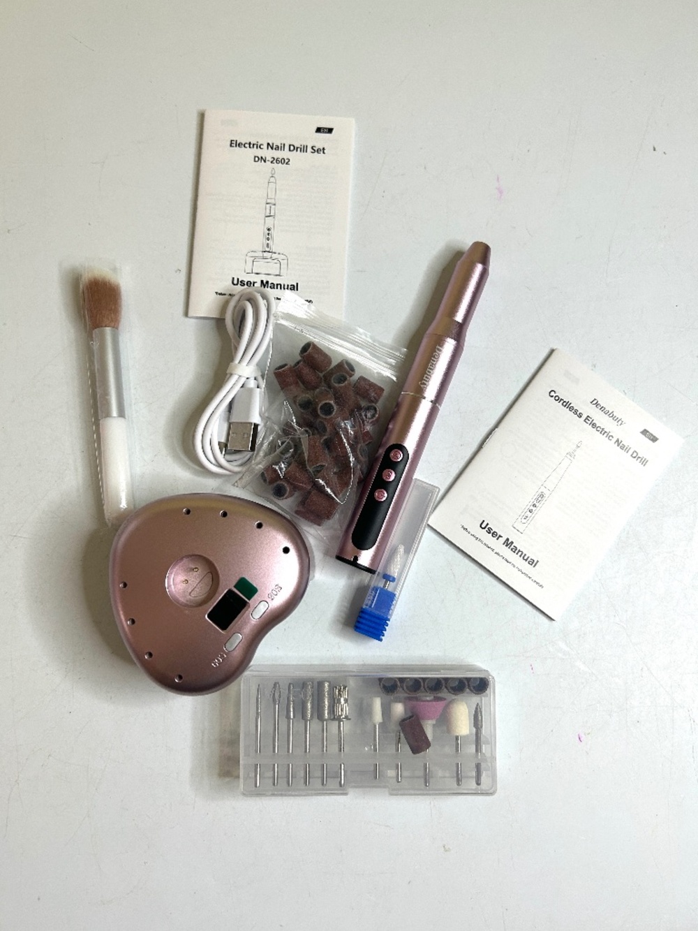 LED Nail Light And Nail Drill Set Pink - Picture 11 of 15
